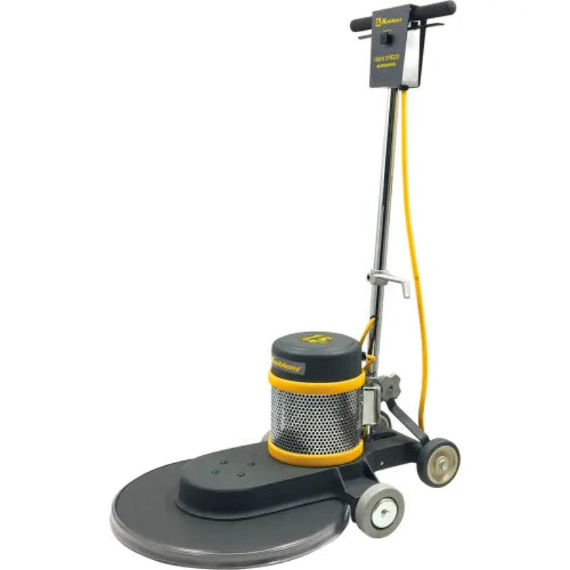 Gray and yellow floor burnisher from Koblenz